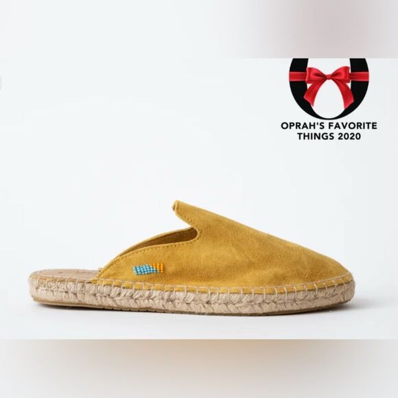 UBUNTU Kenya Lamu Suede Mustard Mule - Picture 1 of 9